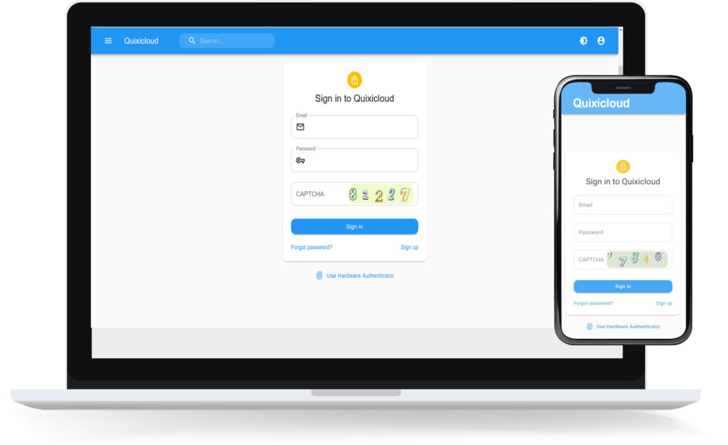 QuixiCloud File Upload Dashboard