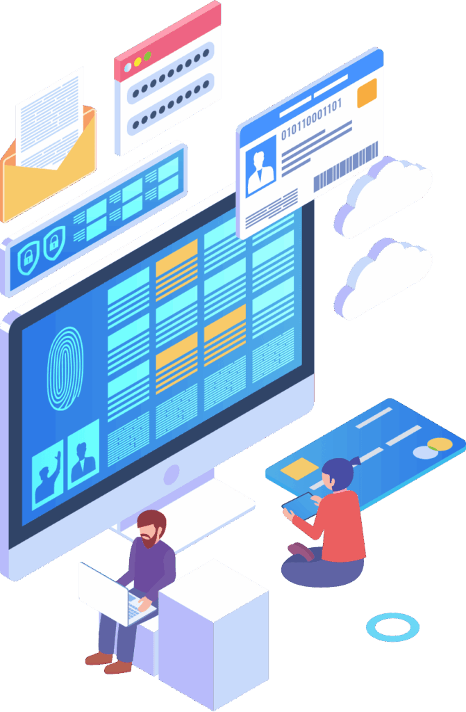 Image 1 Elements Isometric Biometric Technology Vector Conce 671x1024